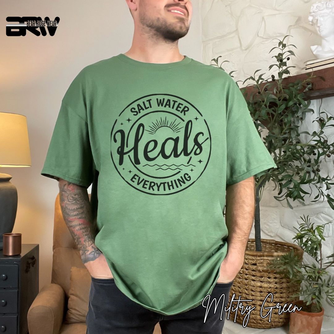 'Salt Water Heals Everything' Summer T- Shirt