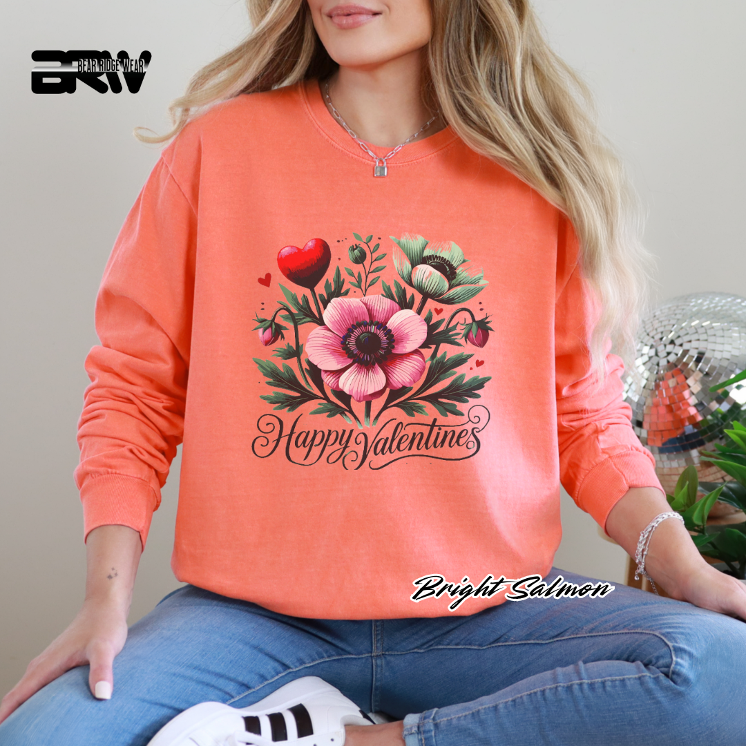 'Happy Valentine's' Long Sleeve Tee
