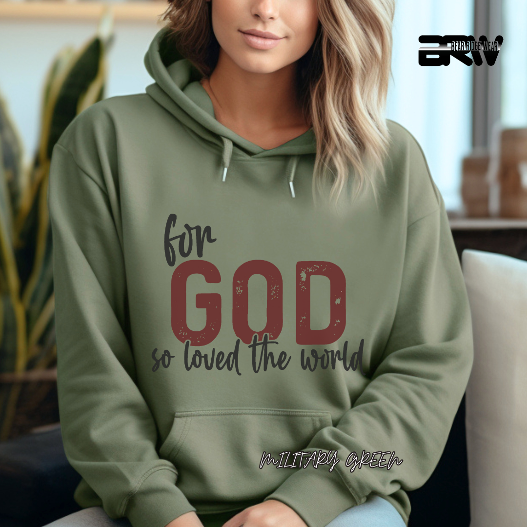'For God So Love The World' Faith Hoodie