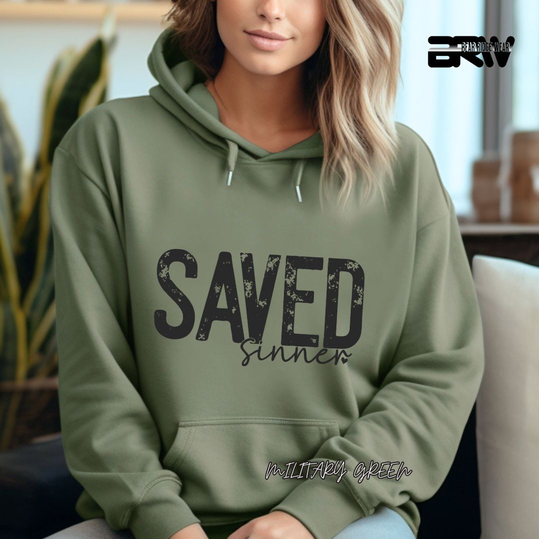 'Saved Sinner'  Faith Hoodie