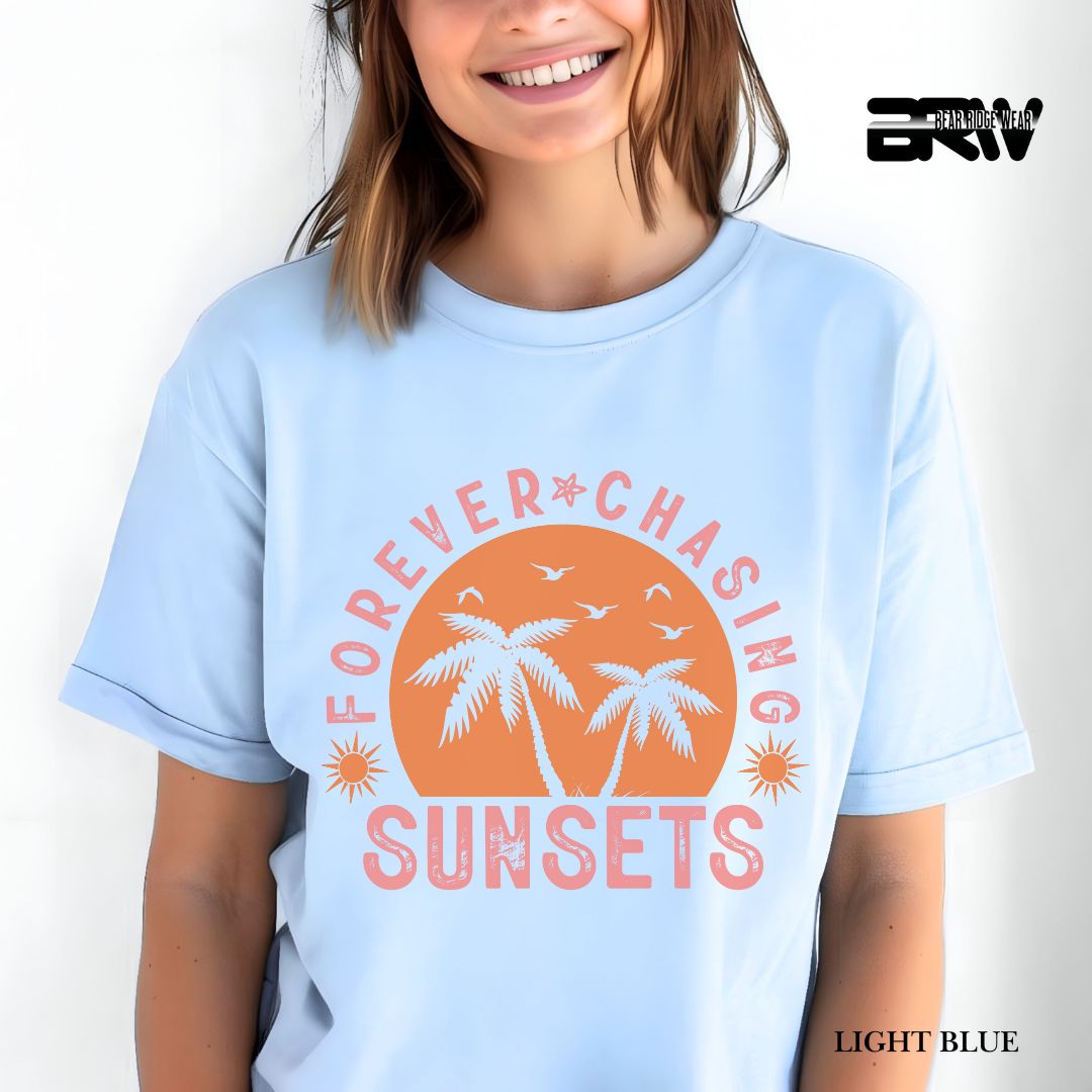 'Forever Chasing Sunsets' 2 Summer Tee