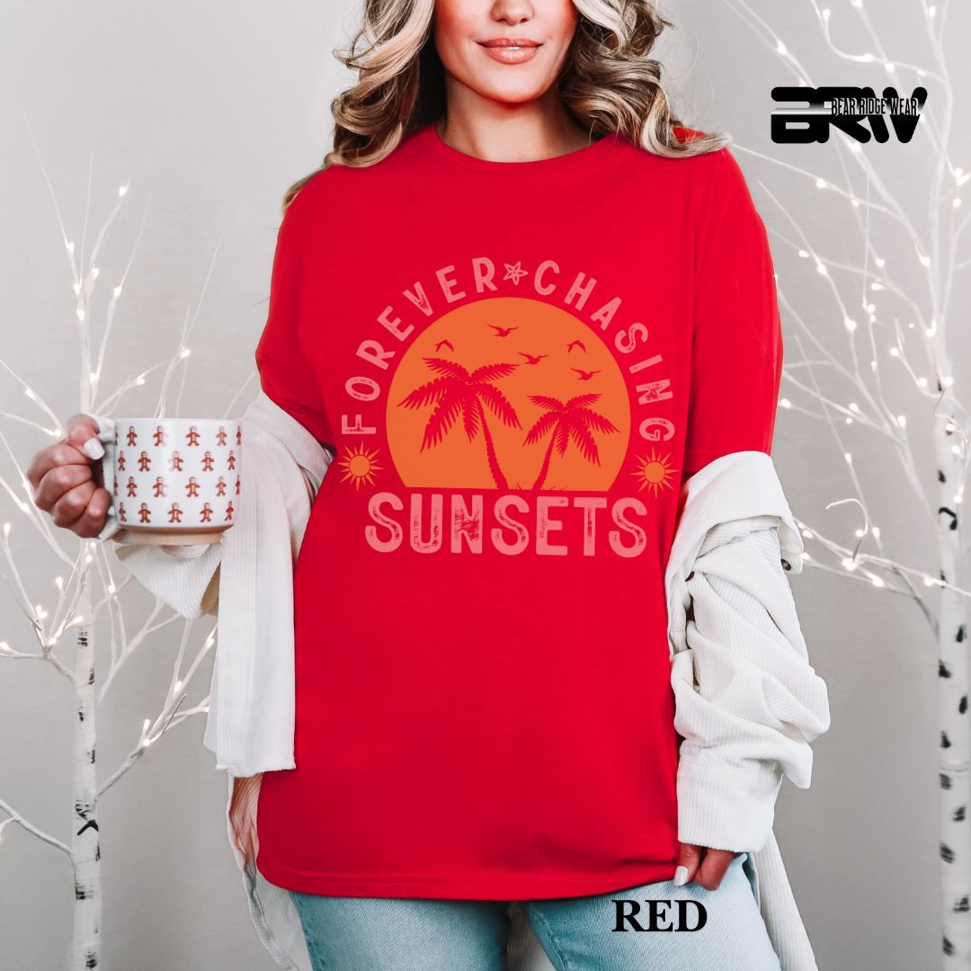 'Forever Chasing Sunsets' Summer Tee