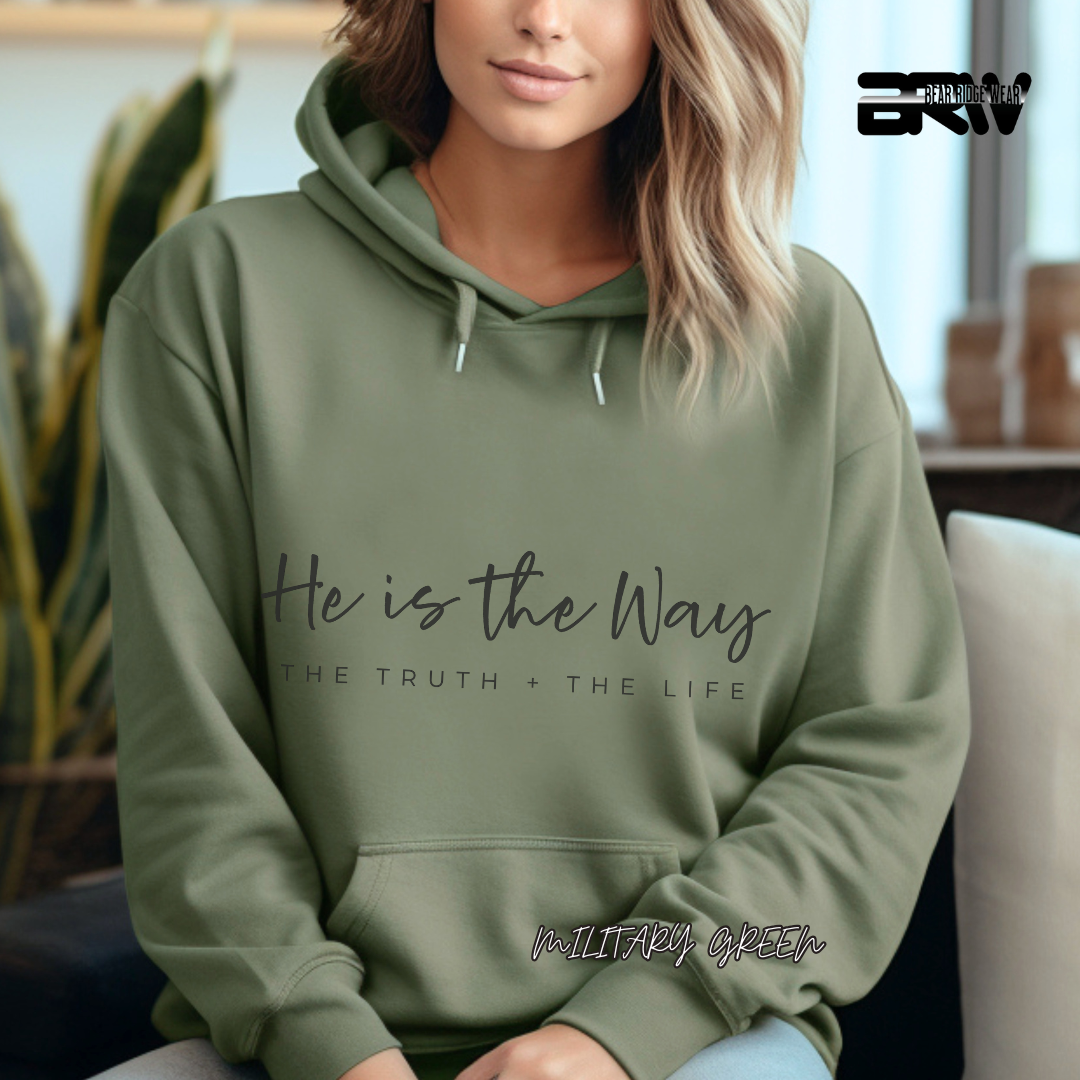 'He Is The Way The Truth, The Life' Faith Hoodie