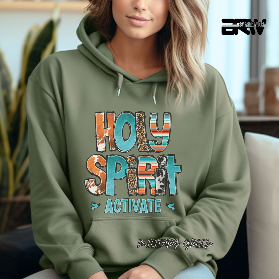 'Holy Spirit Activate' Faith Hoodie