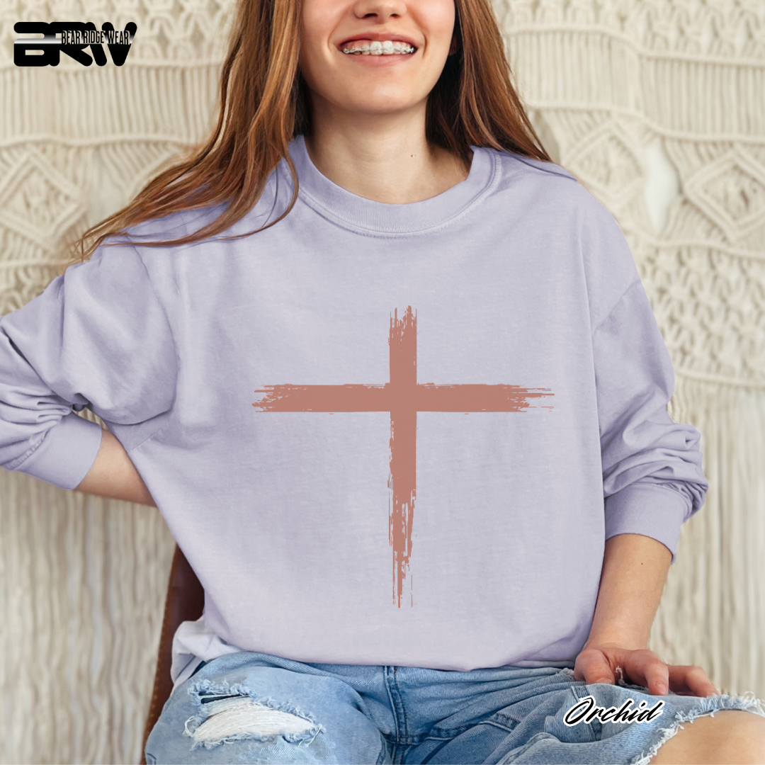 'Old Cross ' Faith Long-Sleeve Tee