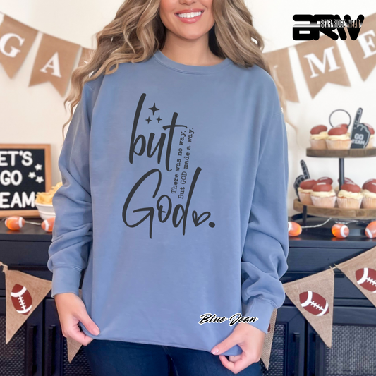 'But God' Faith Long-Sleeve Tee