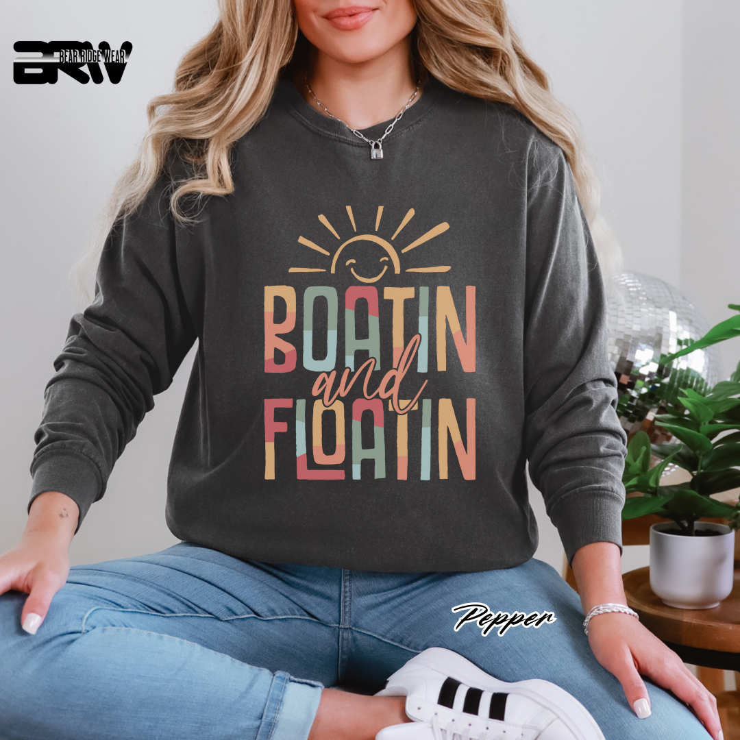 'Boat In and Float In' Long Sleeve Tee