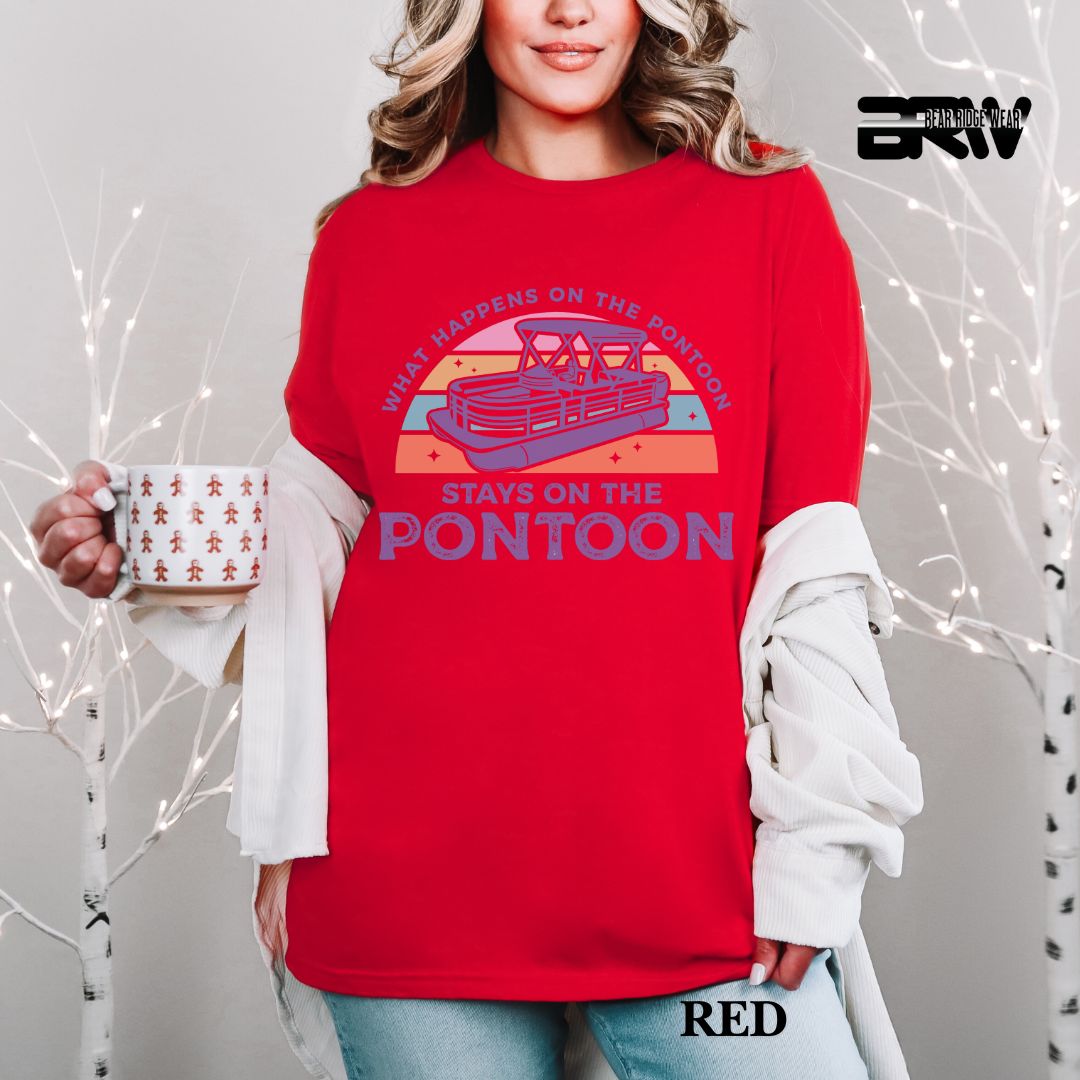 'What Happens To Pontoon'  Summer Tee