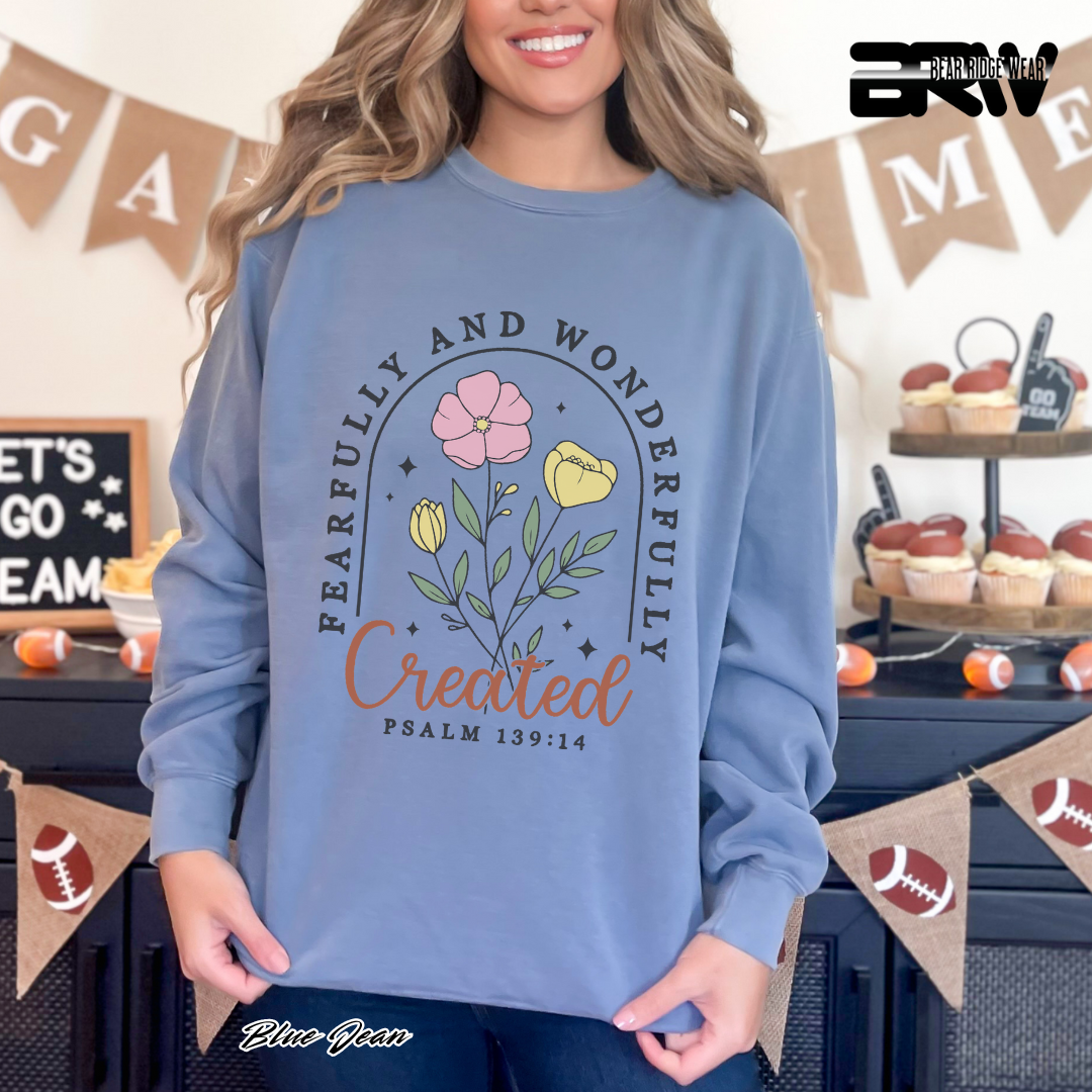 'Fearfully and Wonderfully Created' Faith Long-Sleeve Tee