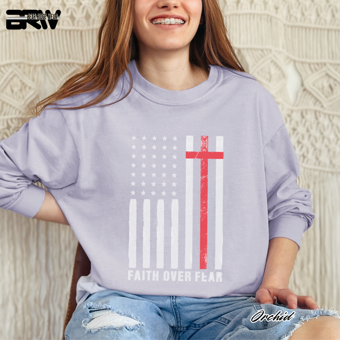 'Faith Over Fear' Faith Long-Sleeve Tee