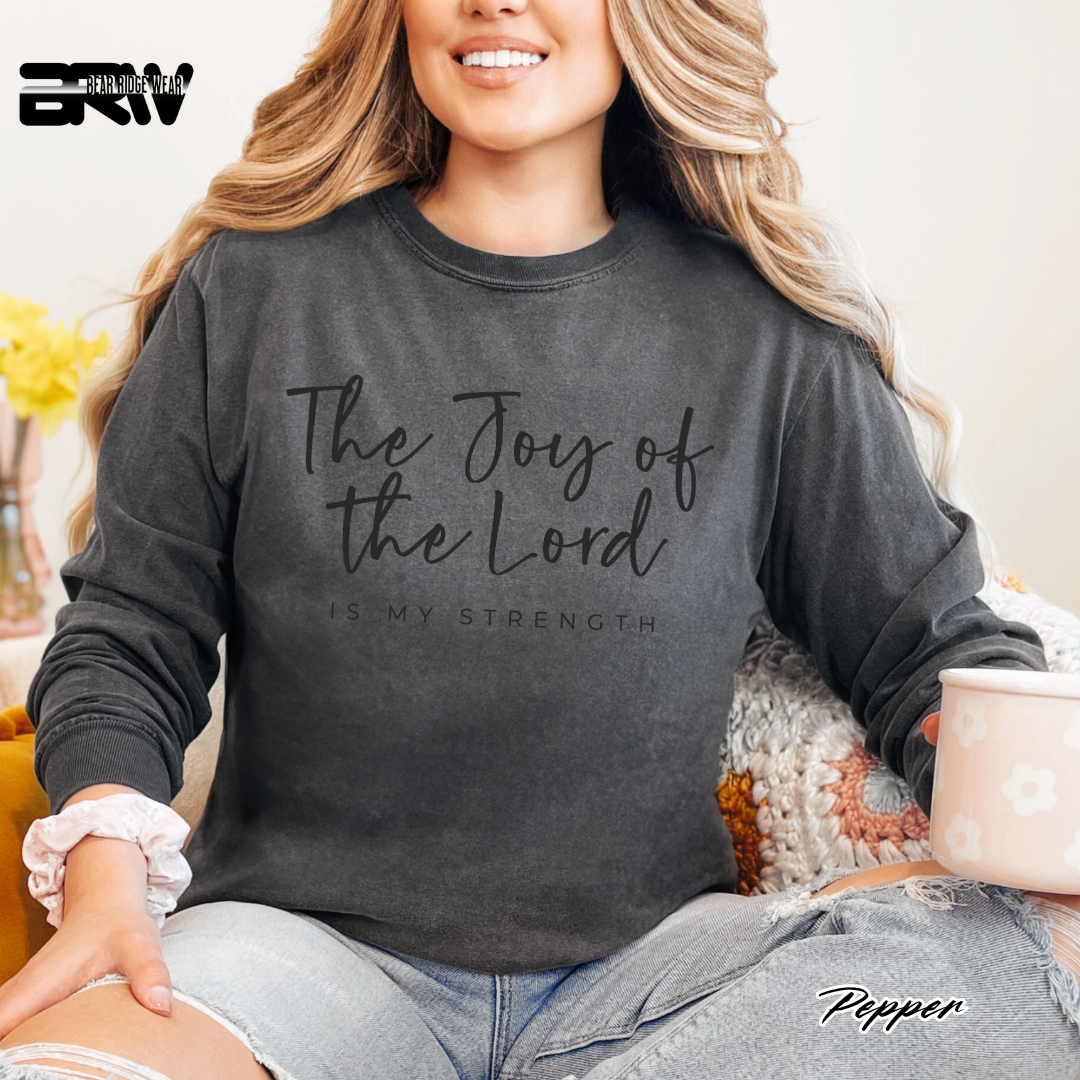 'The Joy Of The Lord Is My Strength' Faith Long-sleeve Tee