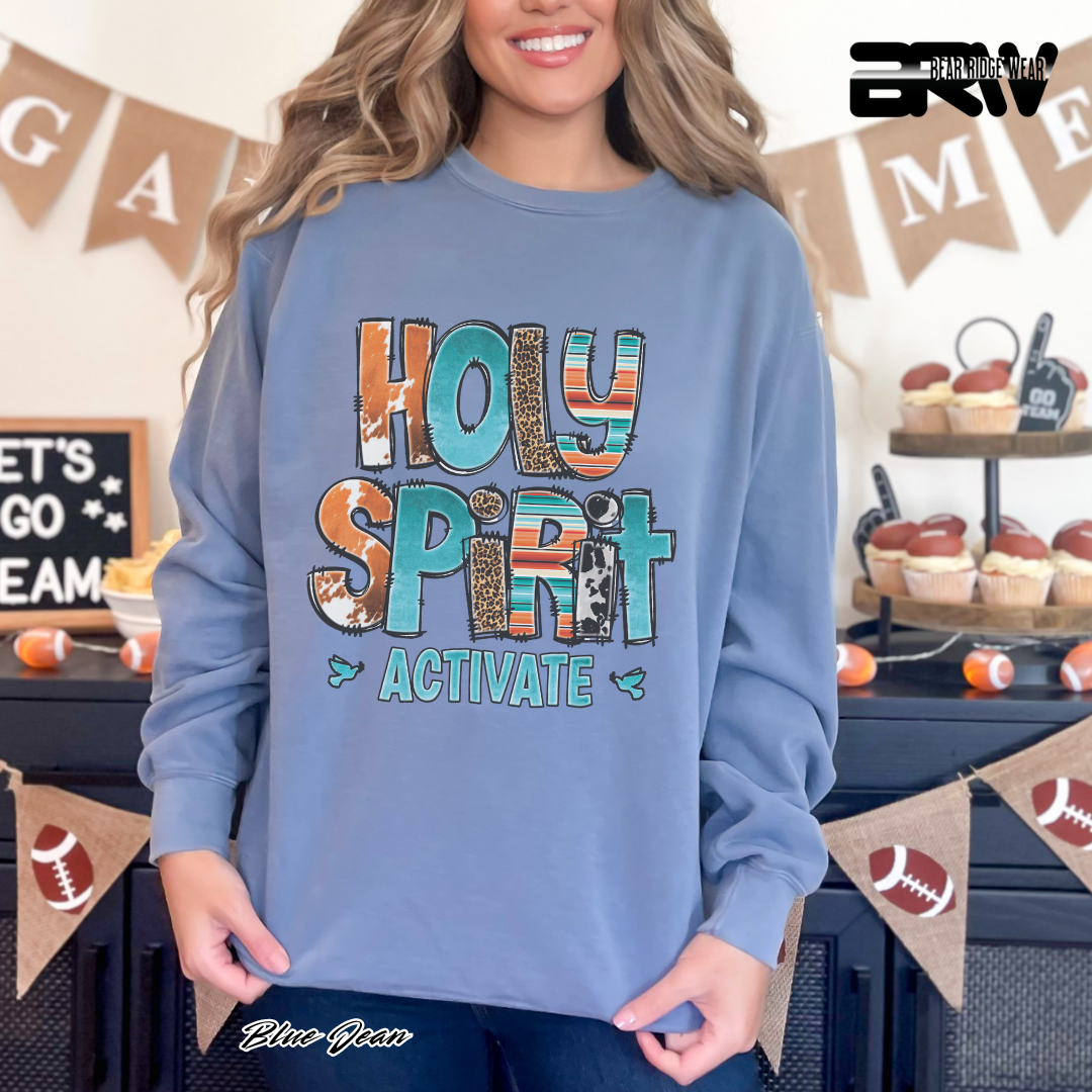 'Holy Spirit Activate' Faith Long-Sleeve Tee