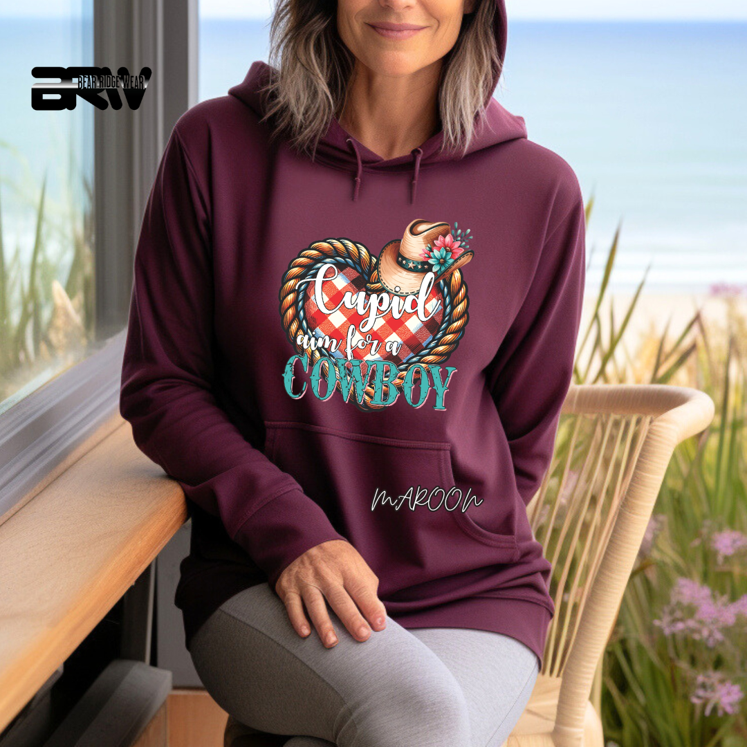 'Cupid Aim for a Cowboy' Hoodie