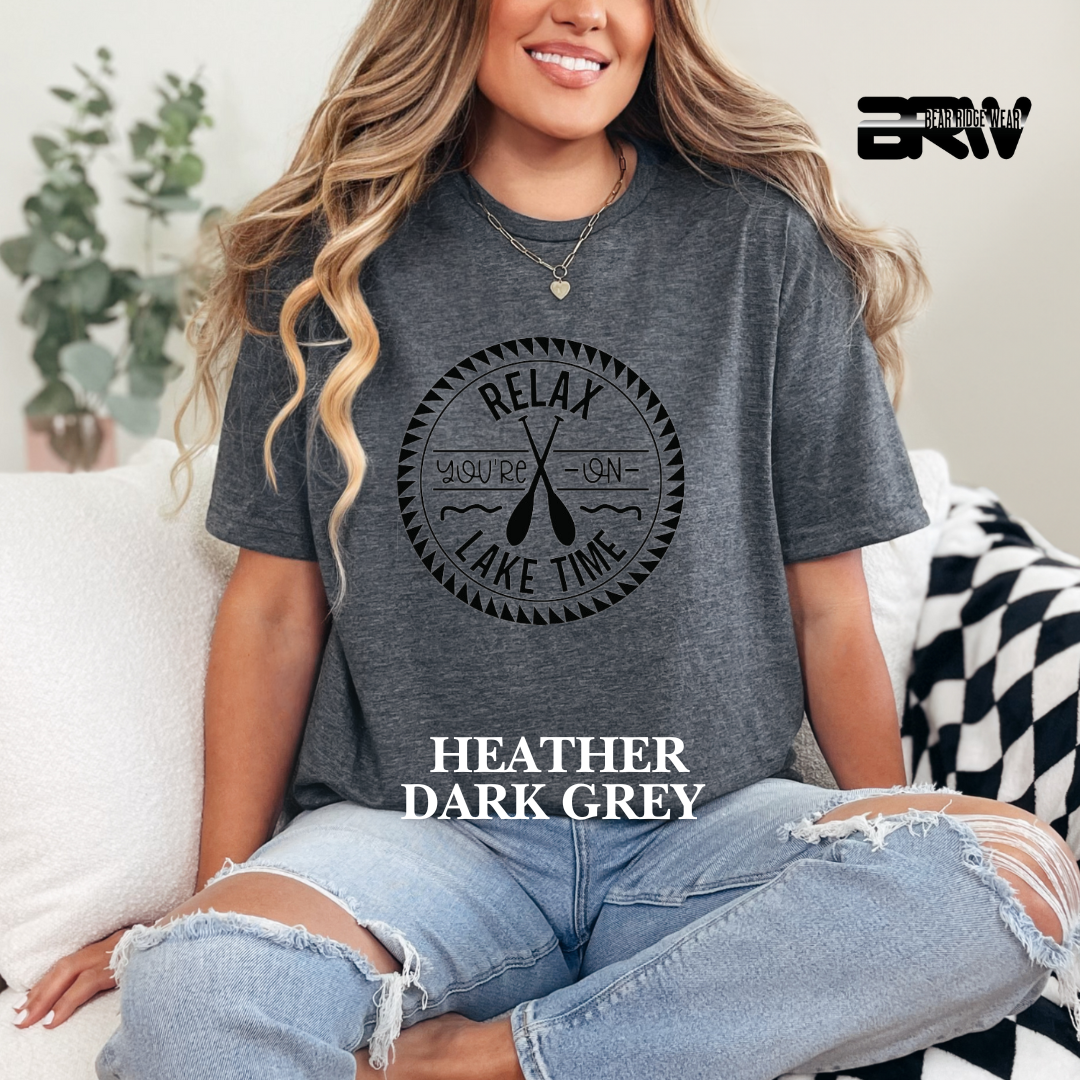 "Relax, You're on Lake Time" Tee
