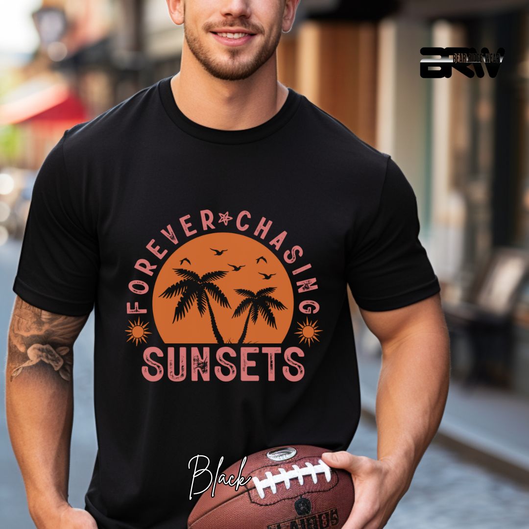 'Forever Chasing Sunsets' Summer T- Shirt