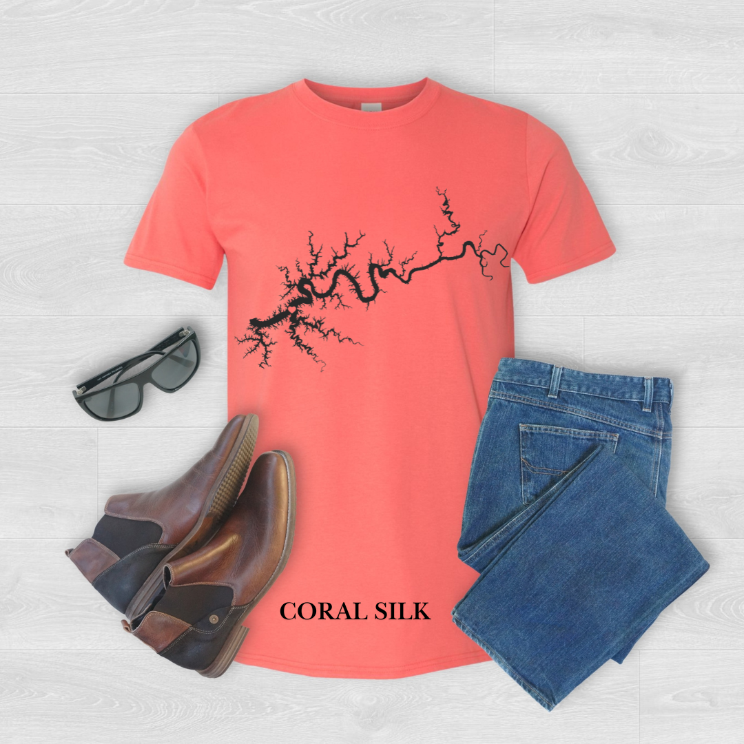 "Black Lake Cumberland Map" Tee