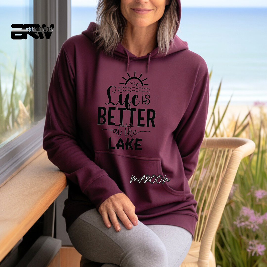 'Life is better at the lake' Hoodie