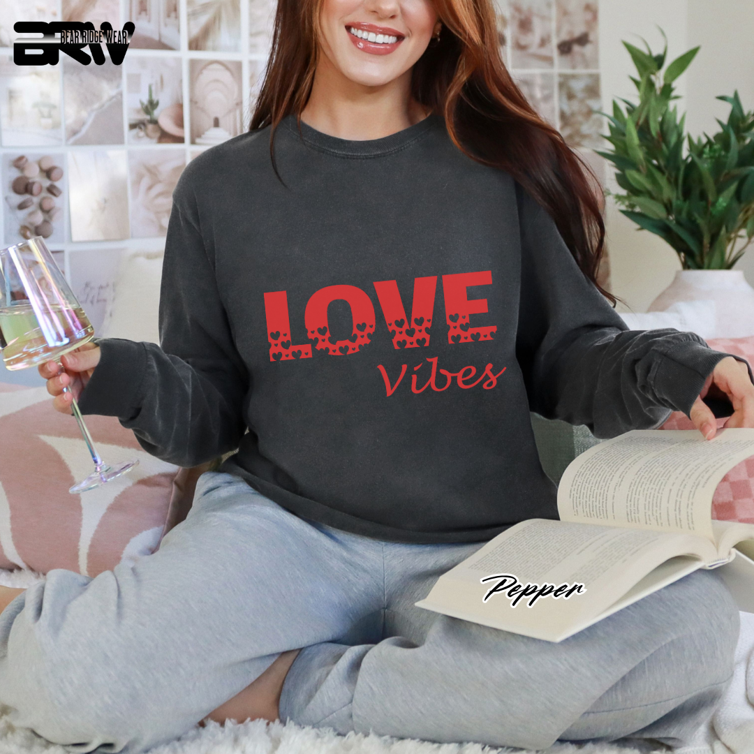 'Love Vibes' Long-Sleeve Tee