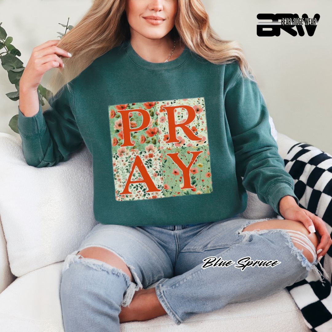 'Pray' Faith Crewneck Sweatshirt