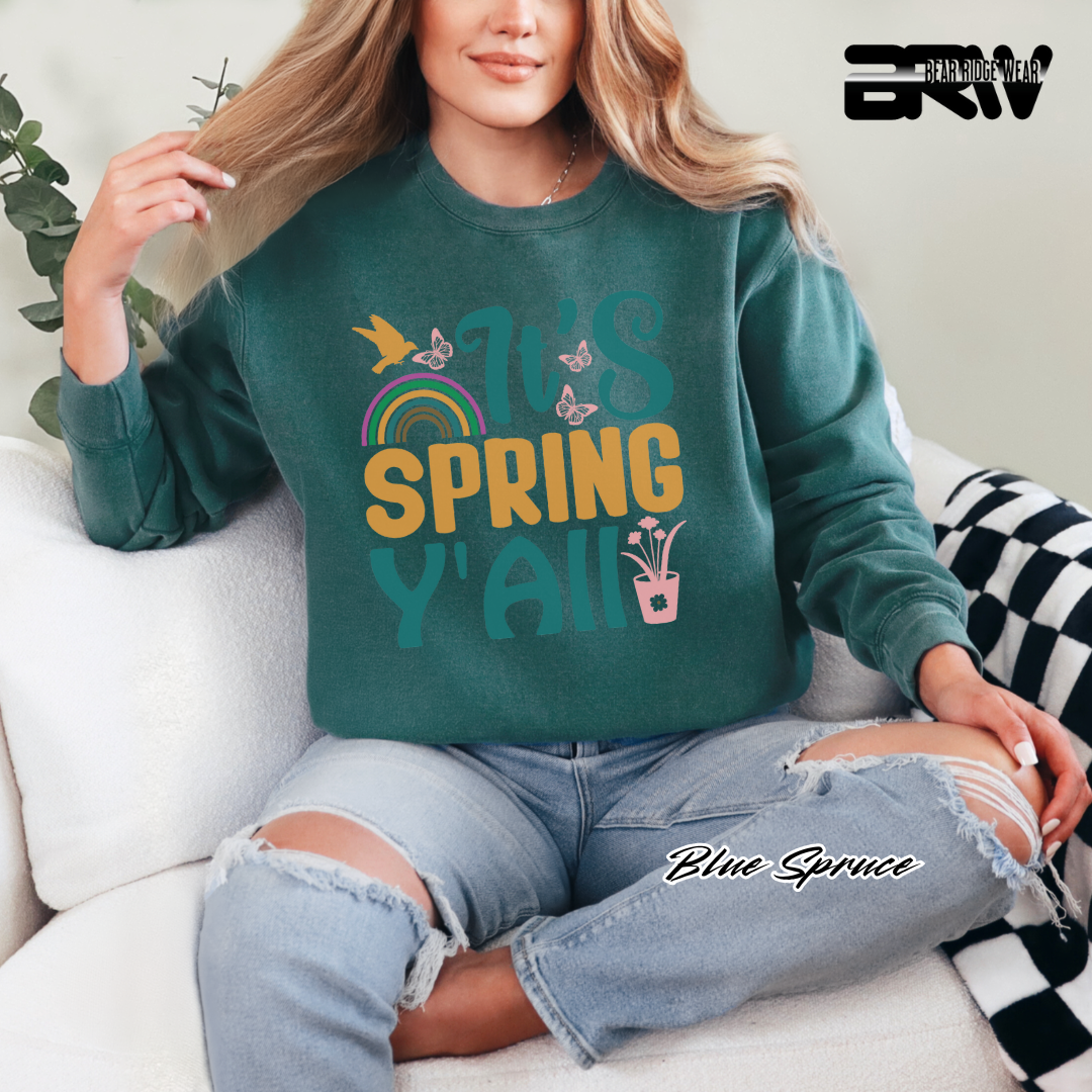 'It's Spring Y'All' Crewneck Sweatshirt
