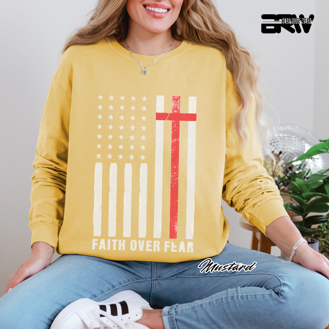 'Faith Over Fear' Faith Long-Sleeve Tee