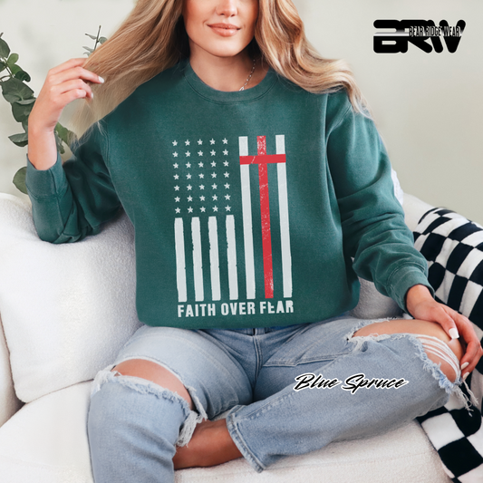 'Faith Over Fear' Faith Crewneck Sweatshirt