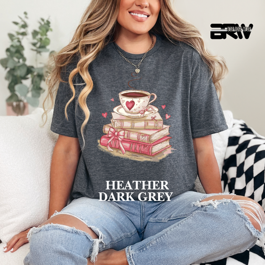 ‘Coffee on Top of the Books ’ tee