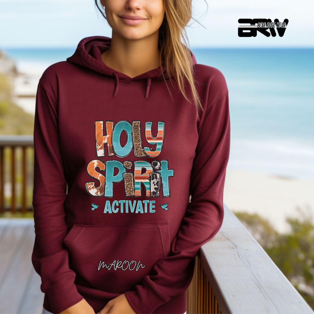 'Holy Spirit Activate' Faith Hoodie