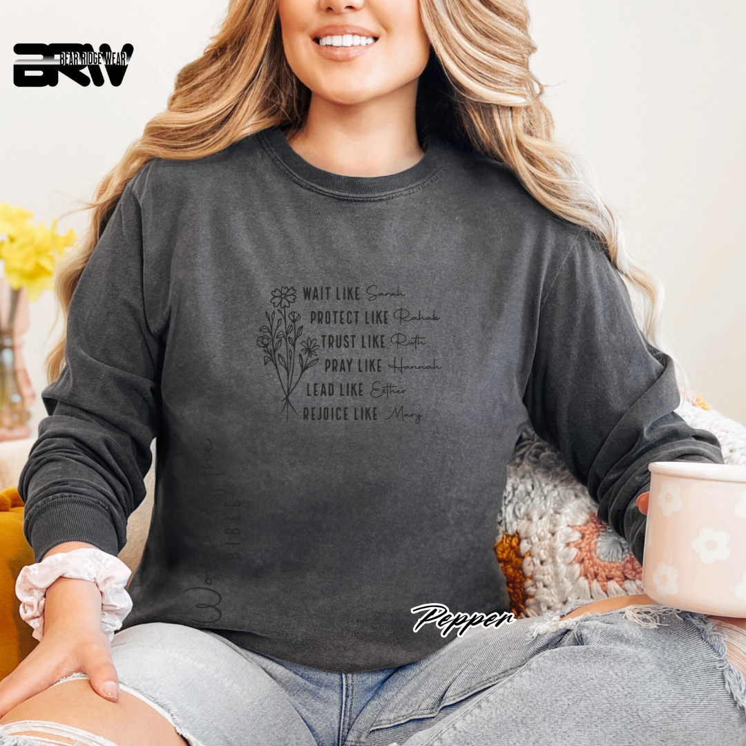 'Women of the Bible' Long-Sleeve Faith  Tee
