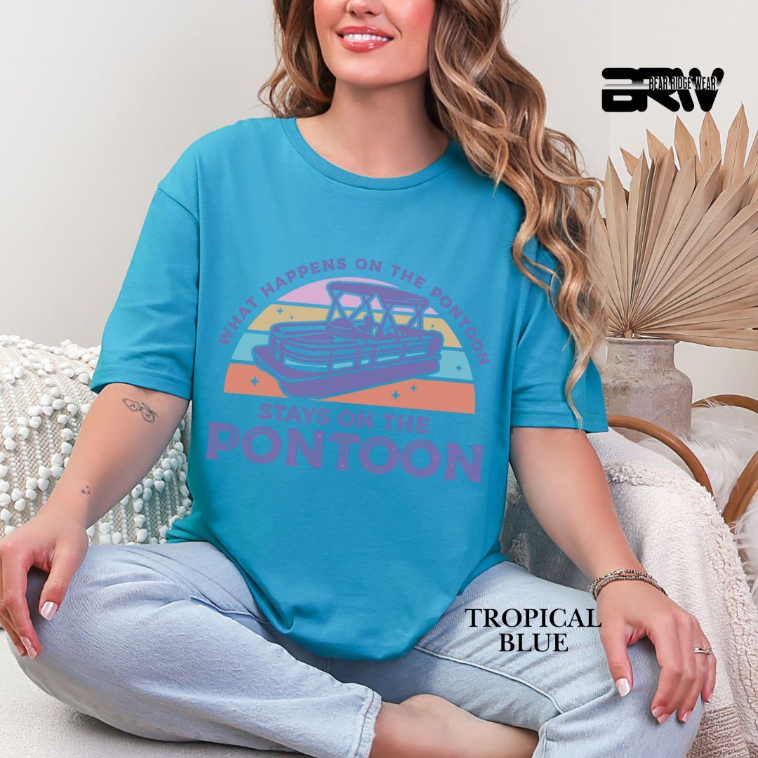 'What Happens To Pontoon' 3 Summer Tee