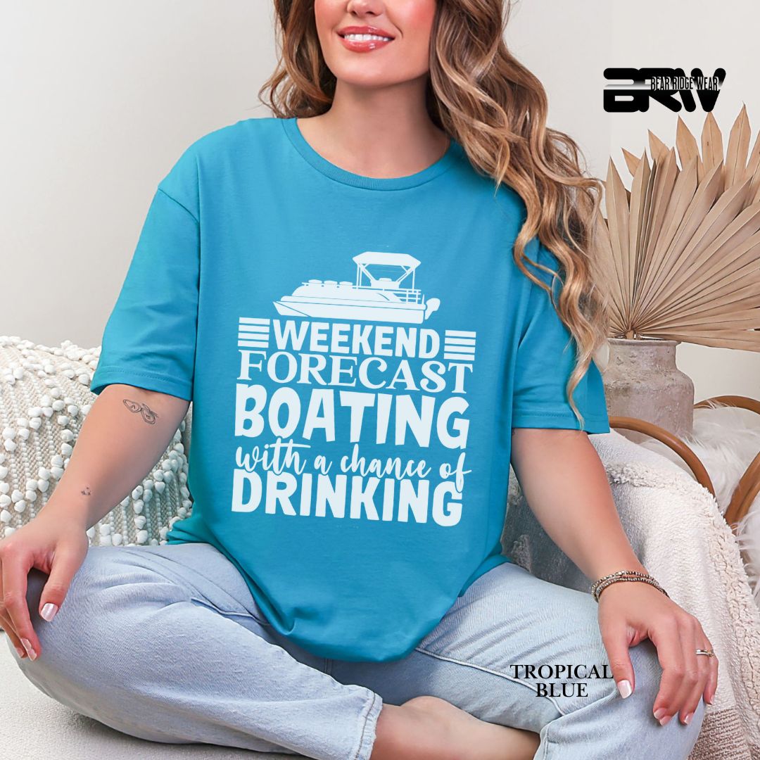 'Weekend Forecast-Boating' 3 Summer Tee