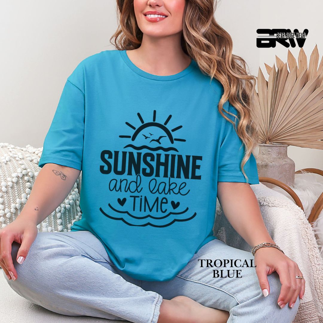 'Sunshine And Lake Time' 3 Summer Tee