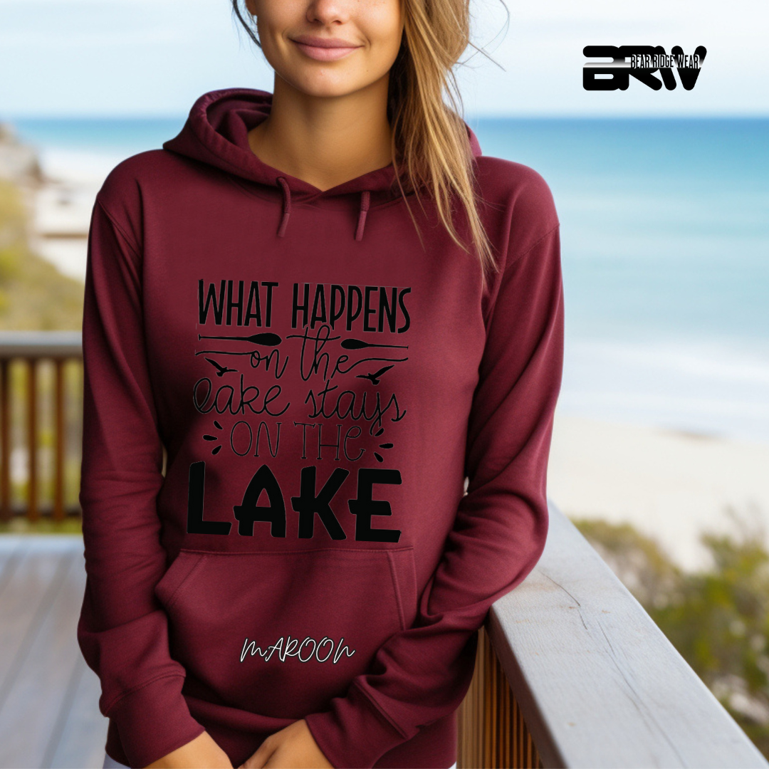 'What happens on the lake' Hoodie