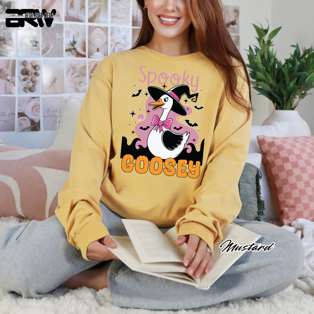 'Spooky Goosey' Fall Long-Sleeve Tee