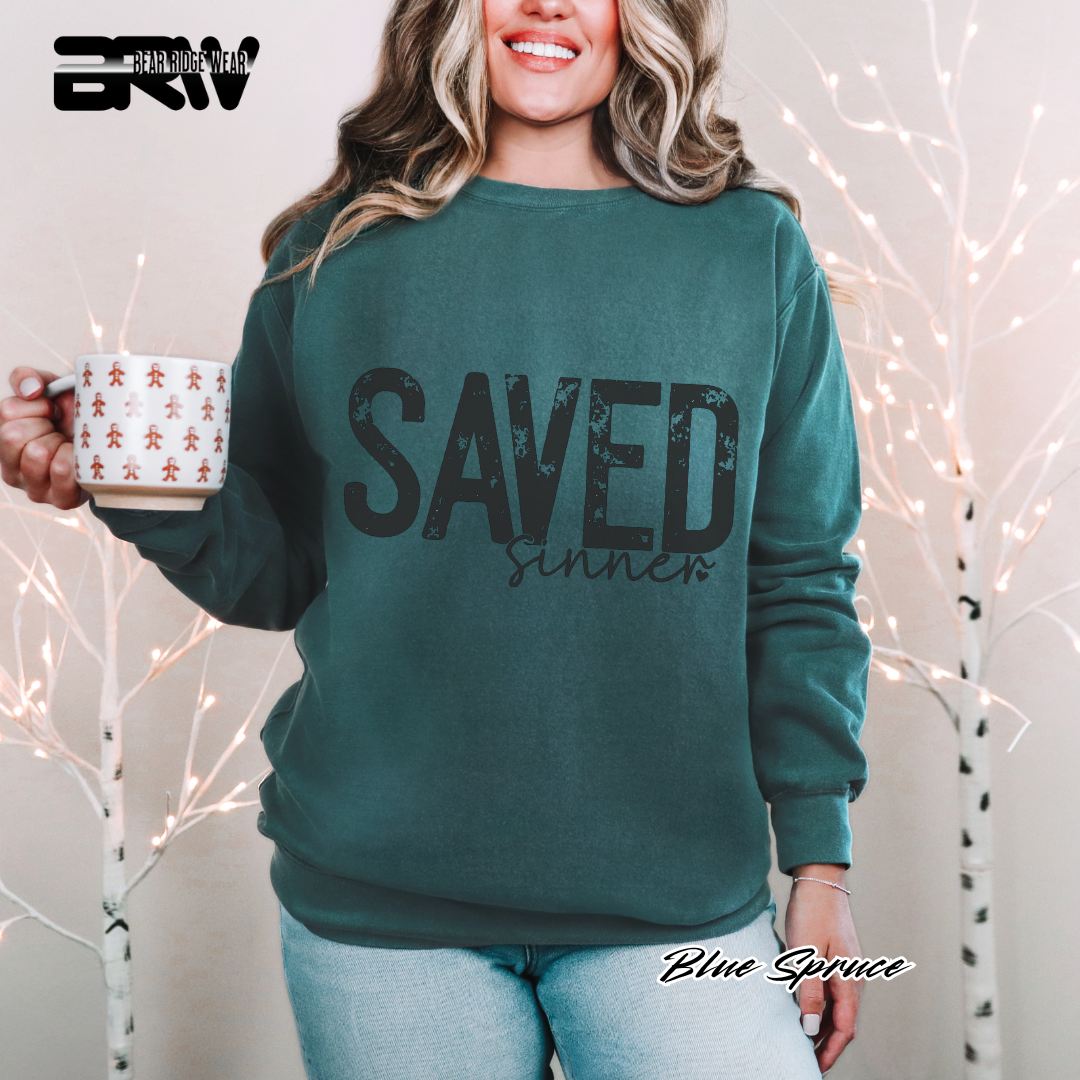 'Save Sinner' Faith Crewneck Sweatshirt