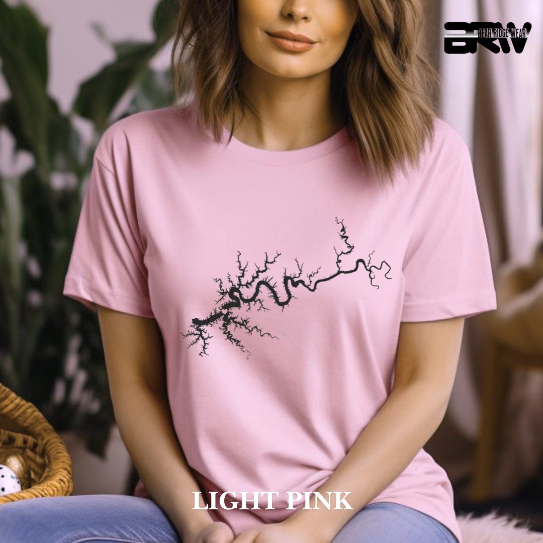 "Black Lake Cumberland" Map Tee