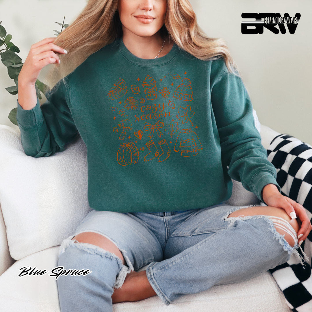 'Cozy Season Fall' Fall Crewneck Sweatshirt