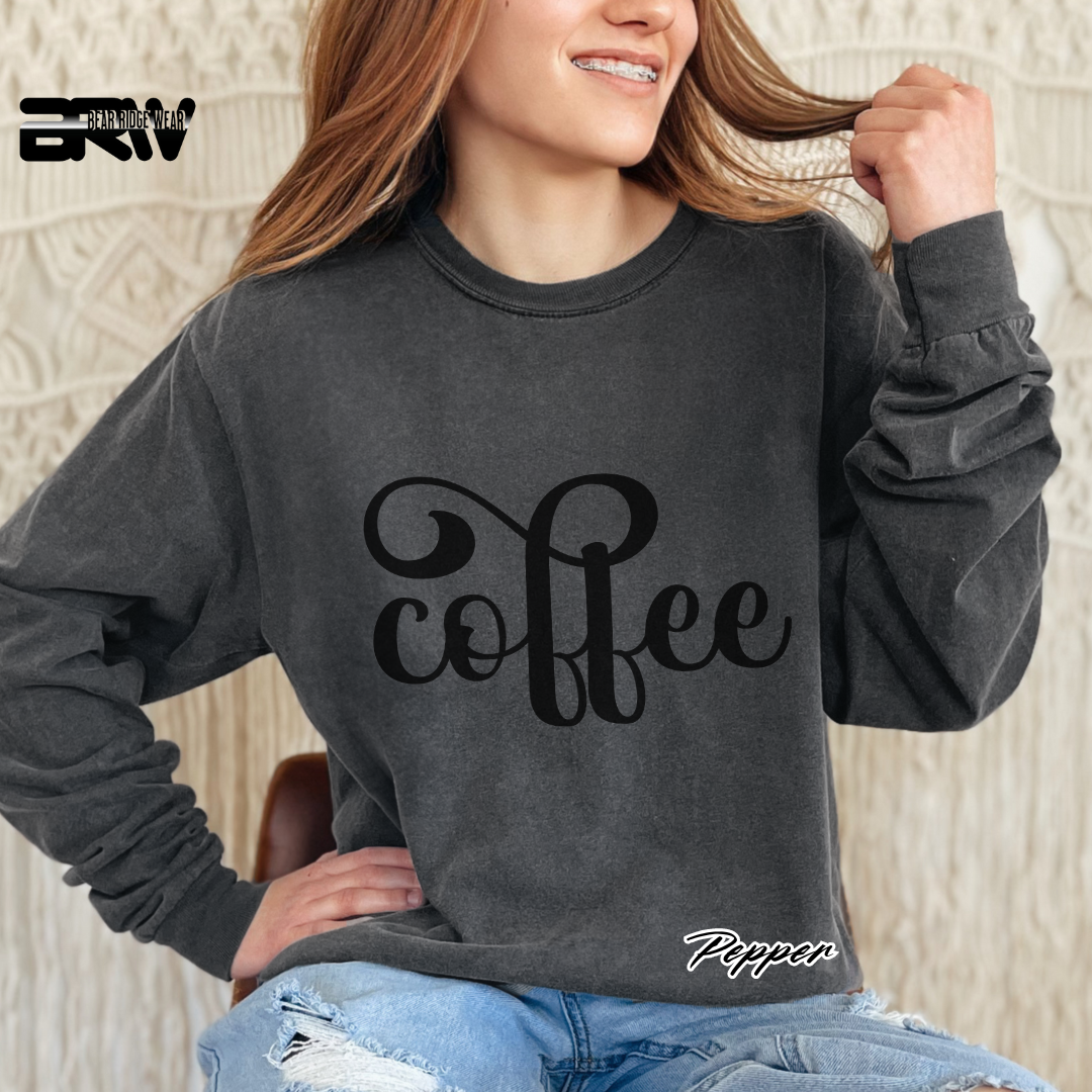'Coffee' Long-Sleeve Tee