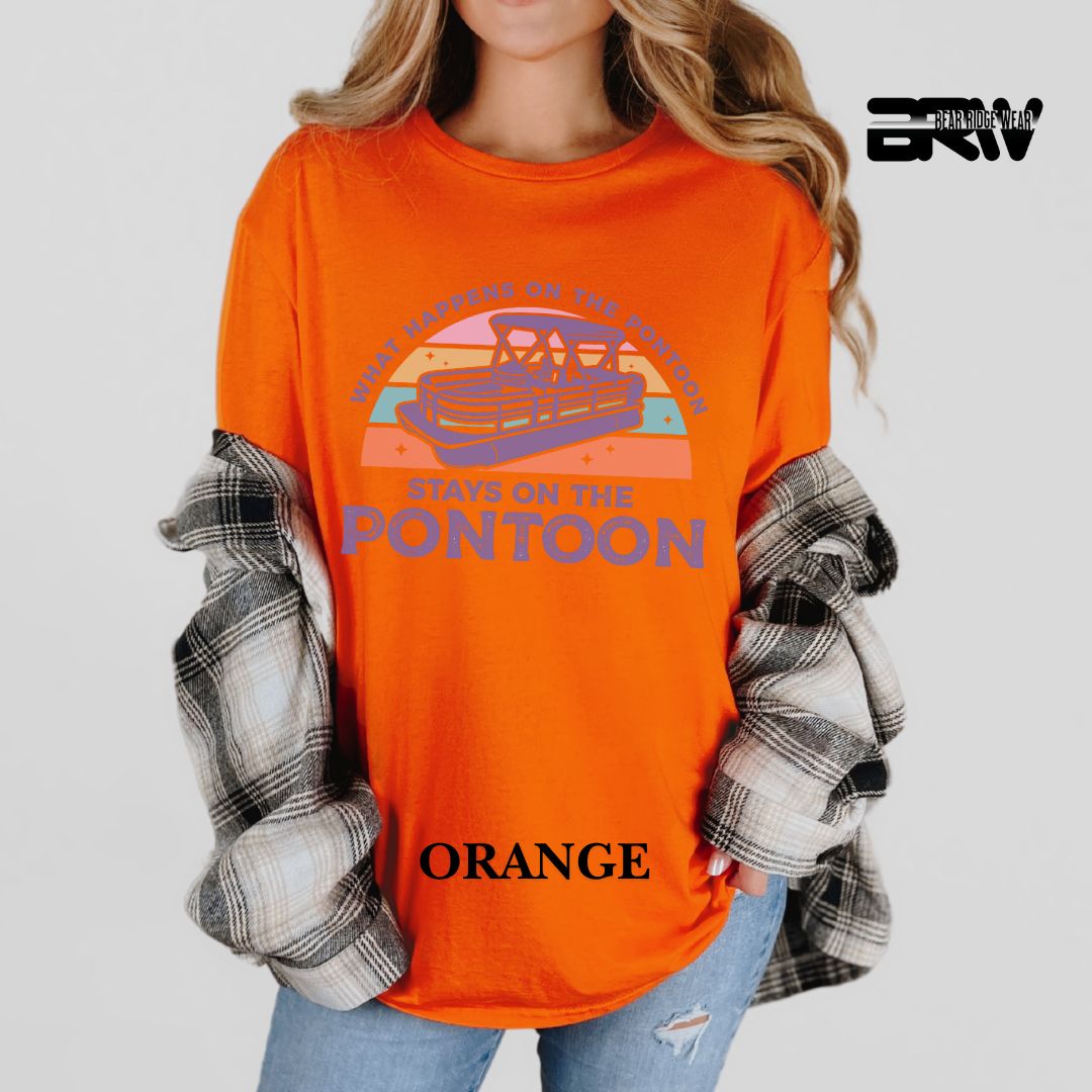 'What Happens To Pontoon'  Summer Tee