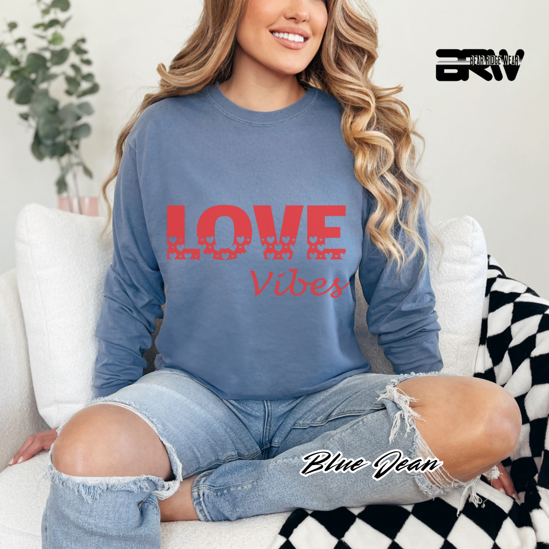 'Love Vibes' Long-Sleeve Tee