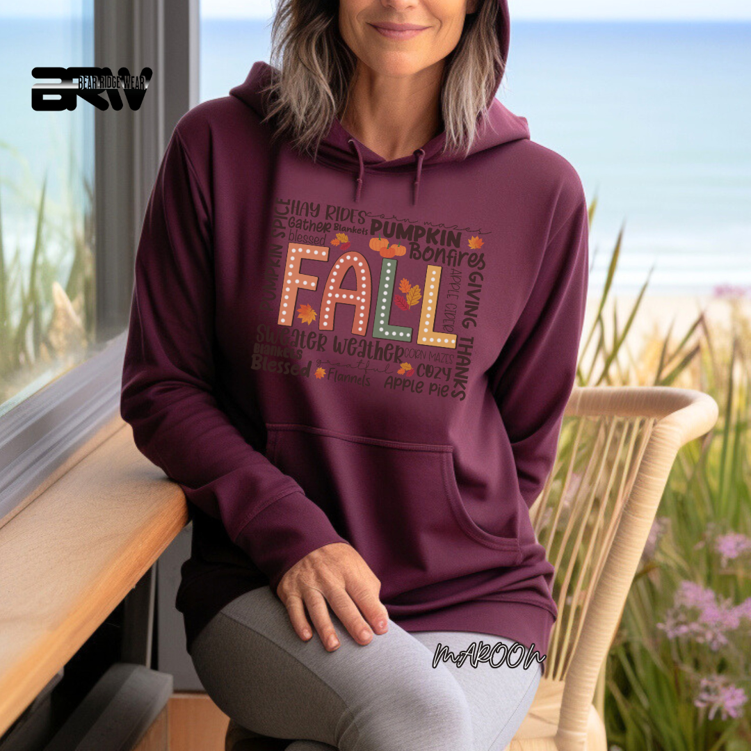 'Fall Hay Rides etc' Fall Hoodie