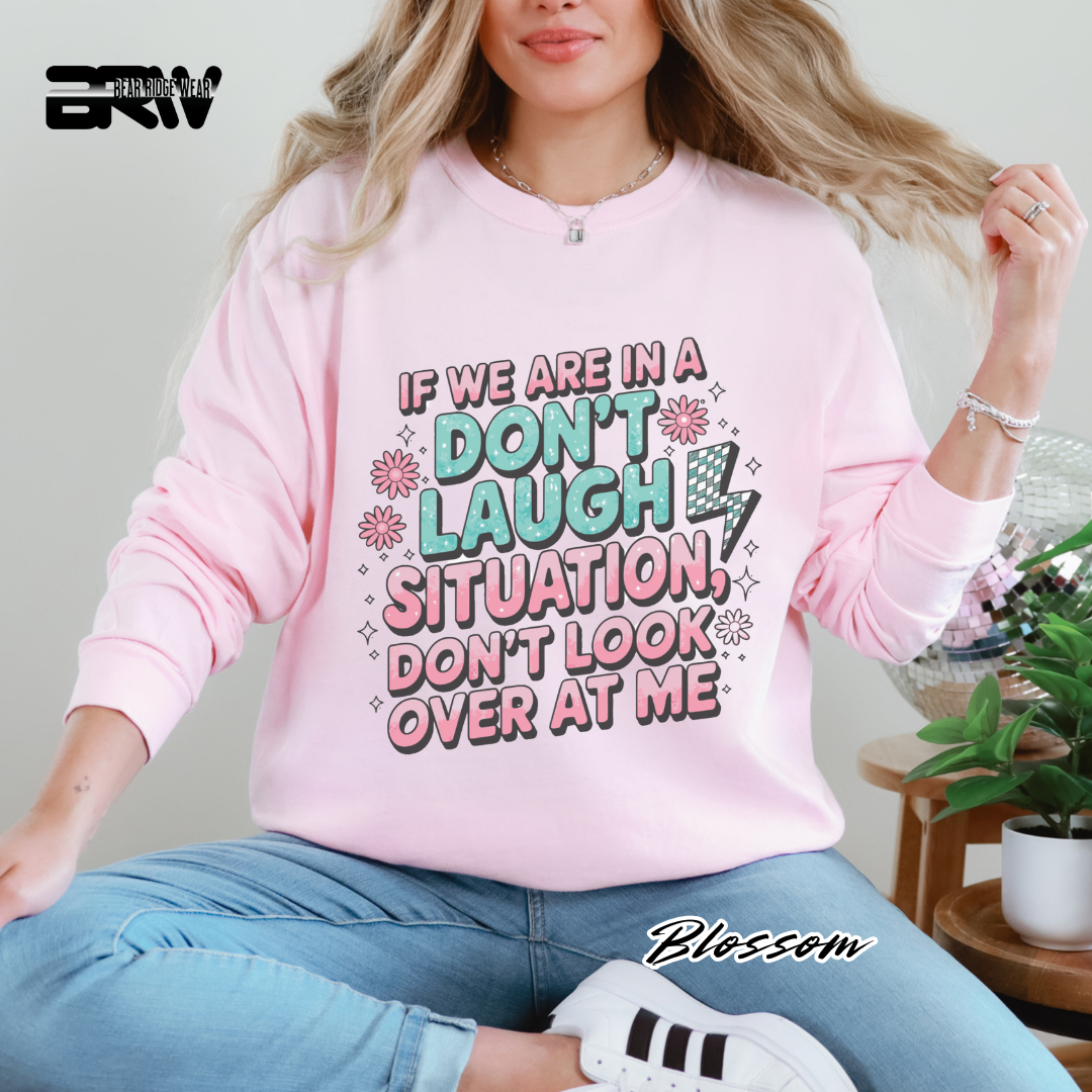 'Don't Laugh Situation' Long-Sleeve Tee
