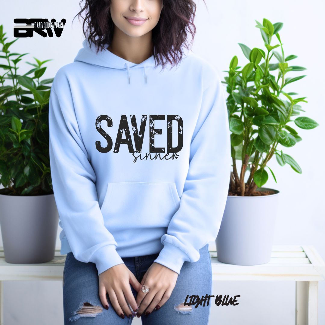 'Saved Sinner'  Faith Hoodie