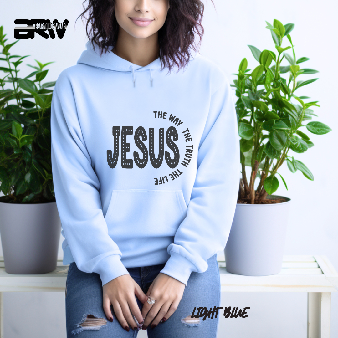 'Jesus The Way, The Truth, The Life'  Faith Hoodie