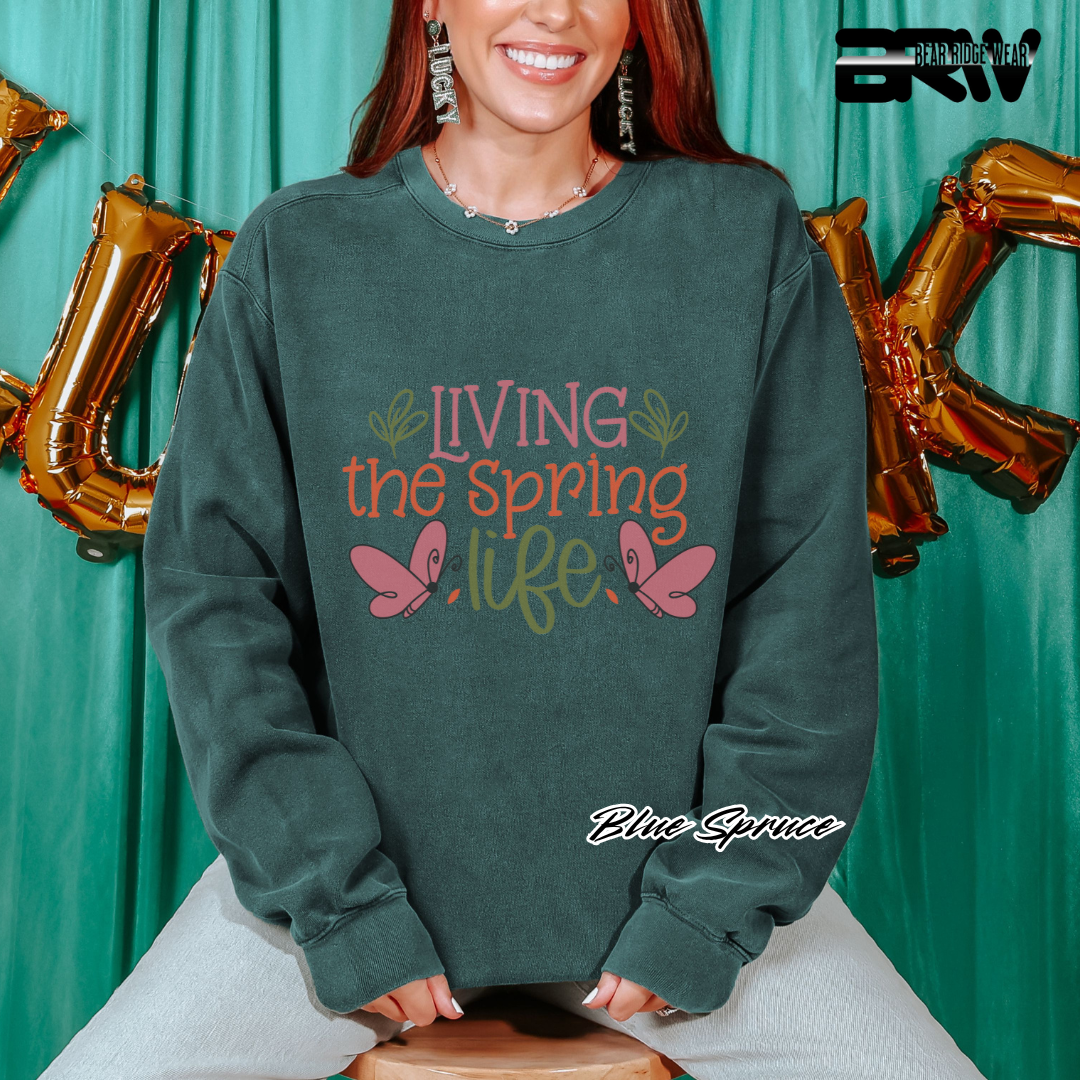 'Living the spring life' Crewneck Sweatshirt