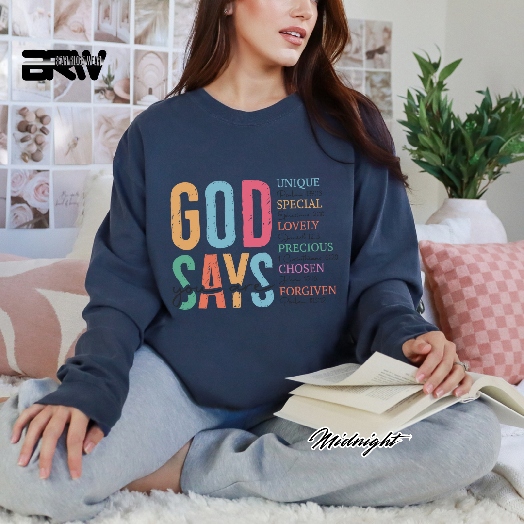 'God Say's You Are' Faith Long-Sleeve Tee