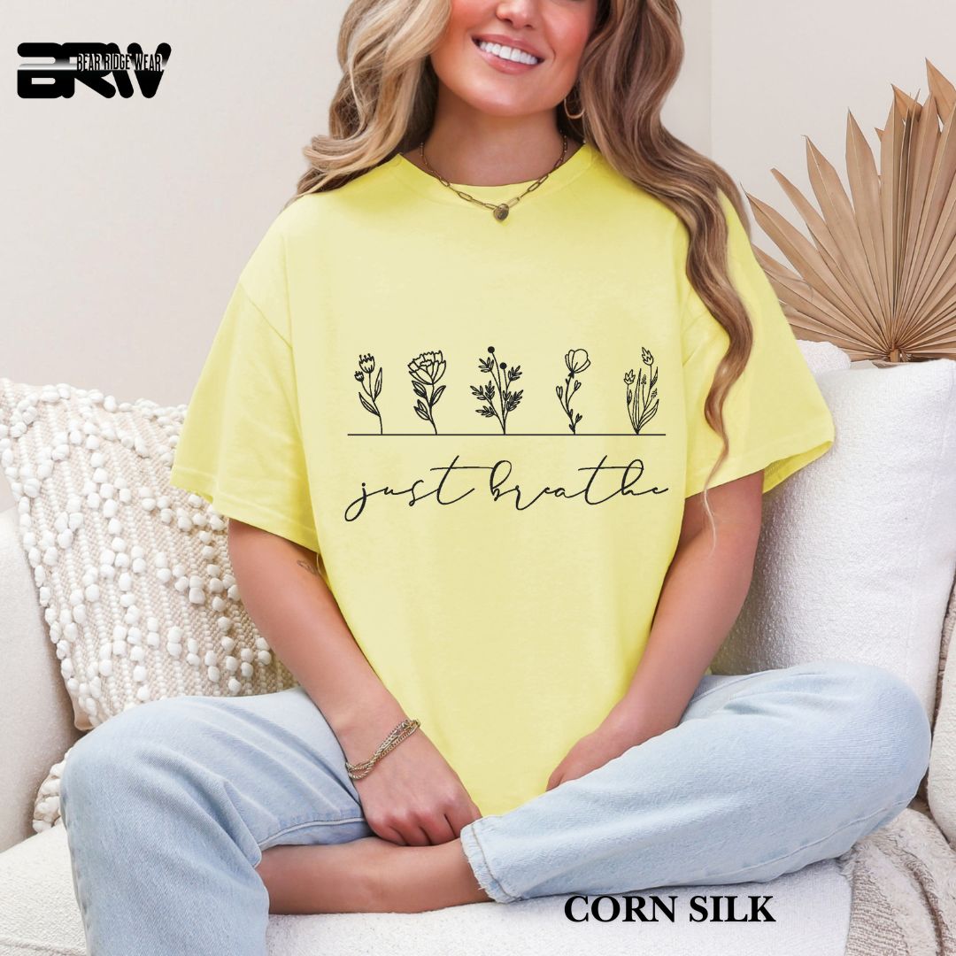 'Just Breathe' Everyday Tee