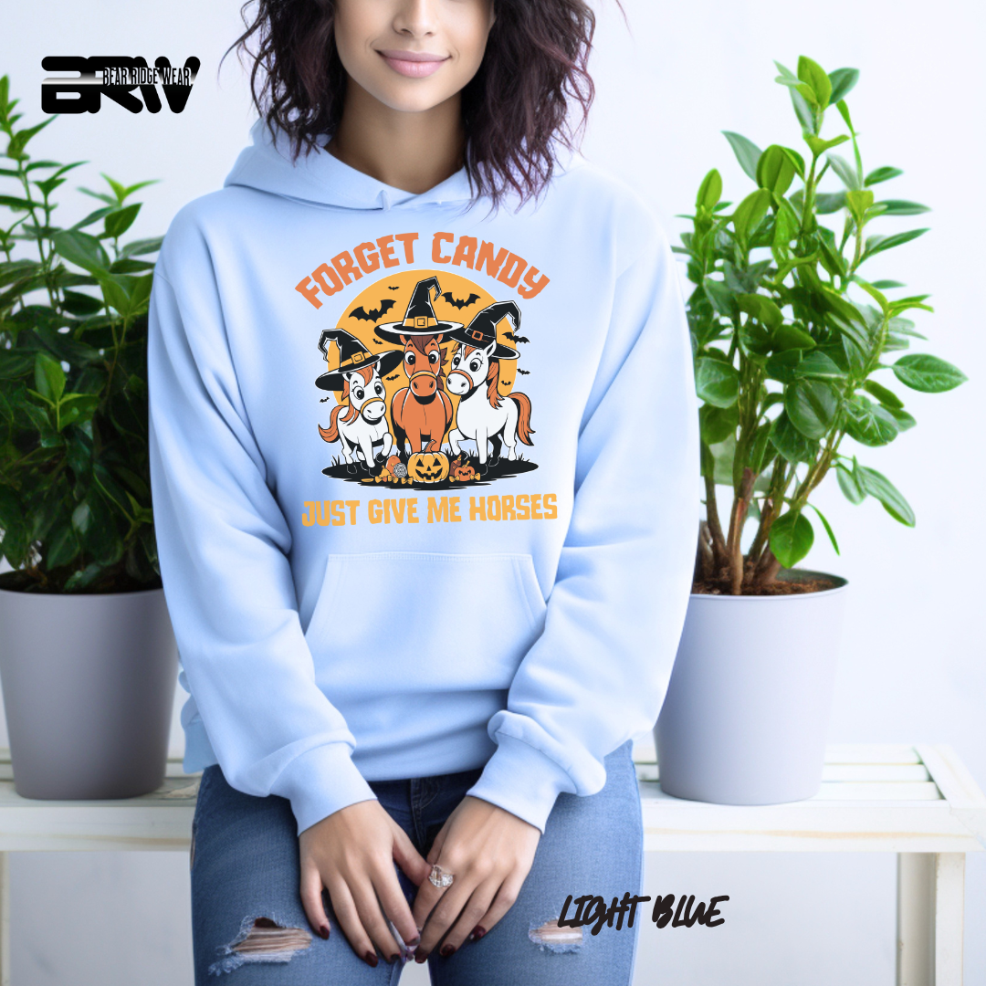 'Forget Candy-Horses' Fall Hoodie