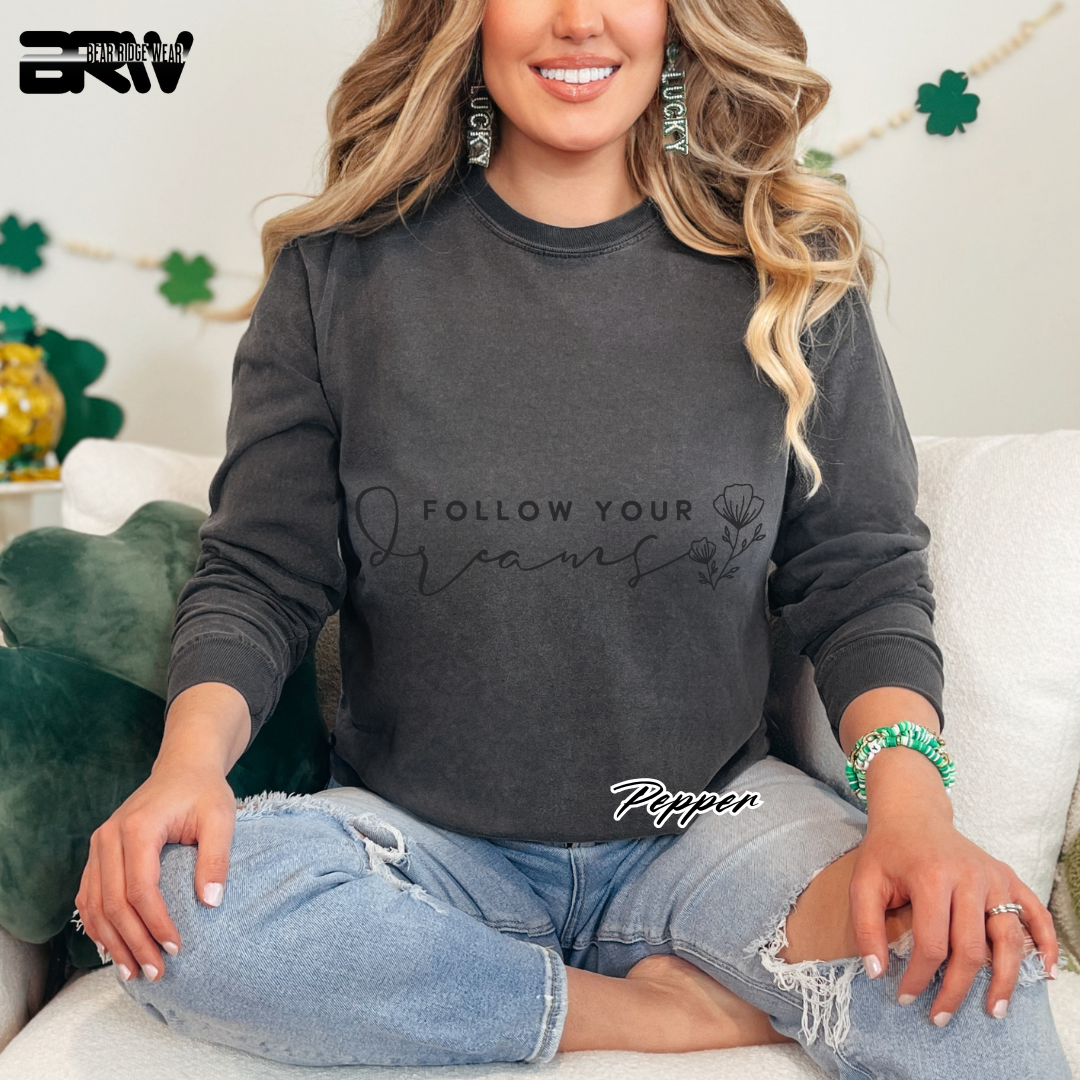 'Follow Your Dreams' Long-Sleeve Tee