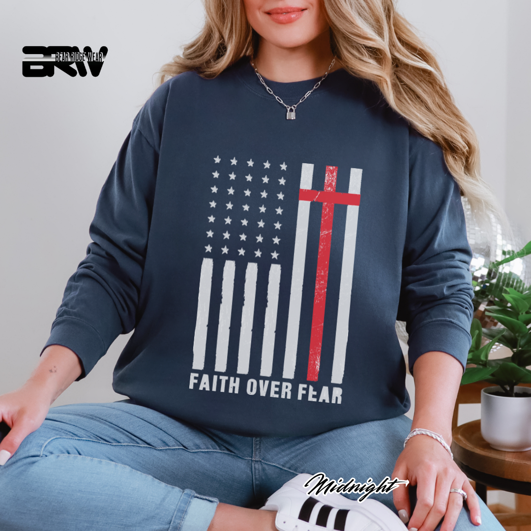 'Faith Over Fear' Faith Long-Sleeve Tee